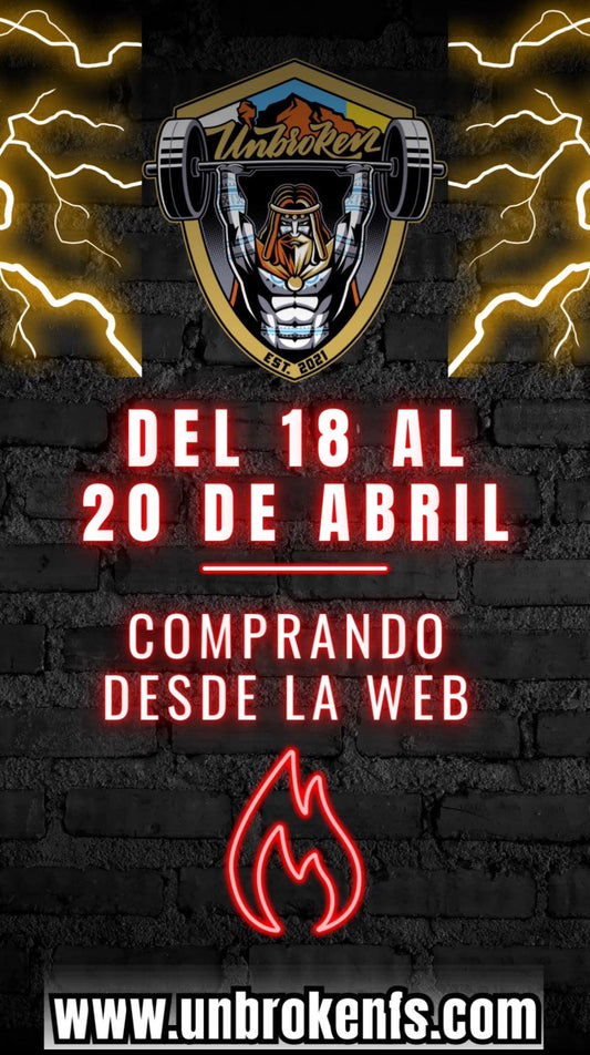 Promo Flash Semana Santa | 10 % DE DESCUENTO - Unbroken Fitness Shop