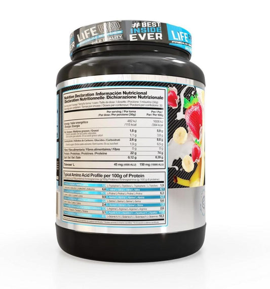 Life Pro WHEY Protein 1 kg | Fresa - plátano - Unbroken Fitness Shop