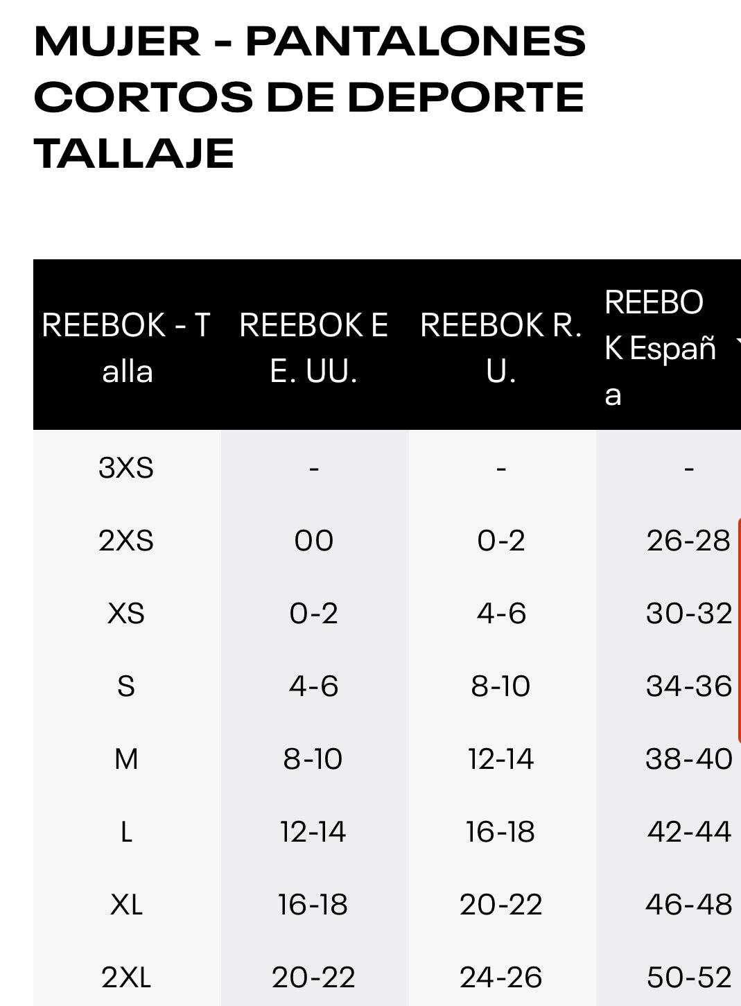Culotte Lux Reebok - Unbroken Fitness Shop