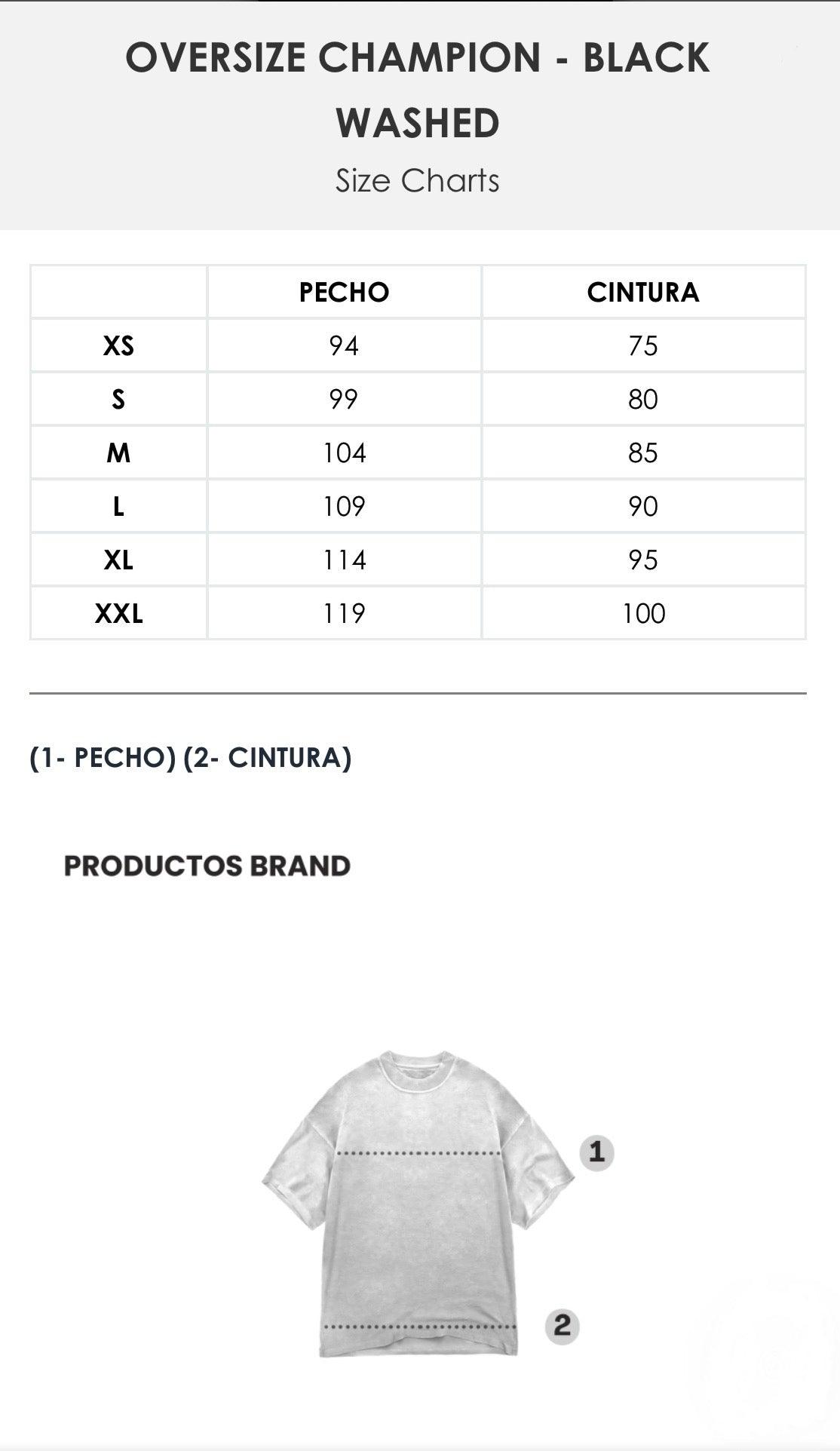 Champions oversize dark washed - Unbroken Fitness Shop