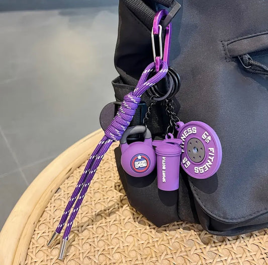 Llavero de 5 piezas violeta