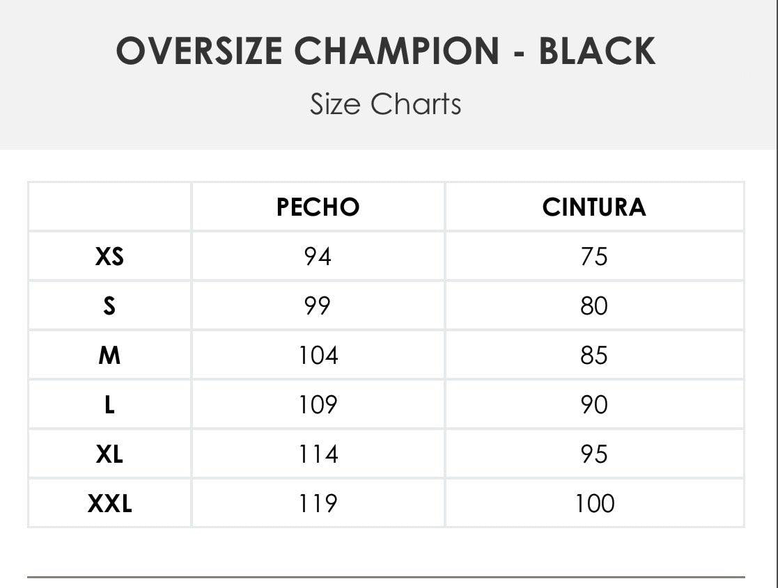 Champions oversize black - Unbroken Fitness Shop