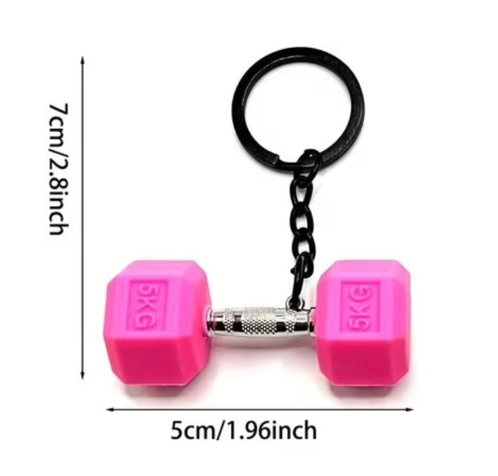 Llavero dumbbell 5 kg rosa