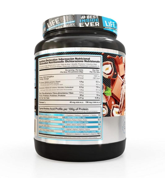 Life Pro WHEY Protein 1 kg | Choco avellana - Unbroken Fitness Shop