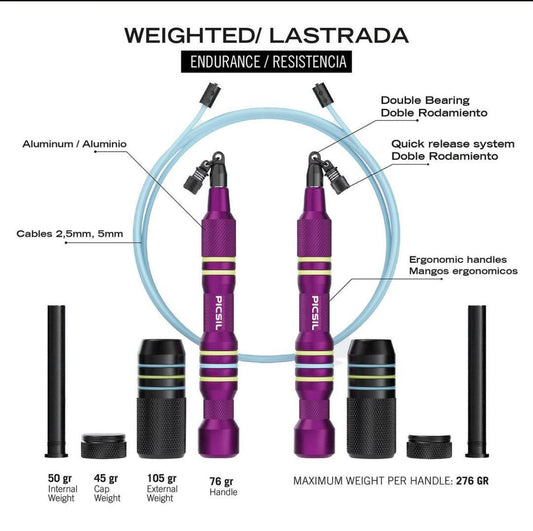 Pack Hybrid Rope Picsil Insgine blue - Unbroken Fitness Shop