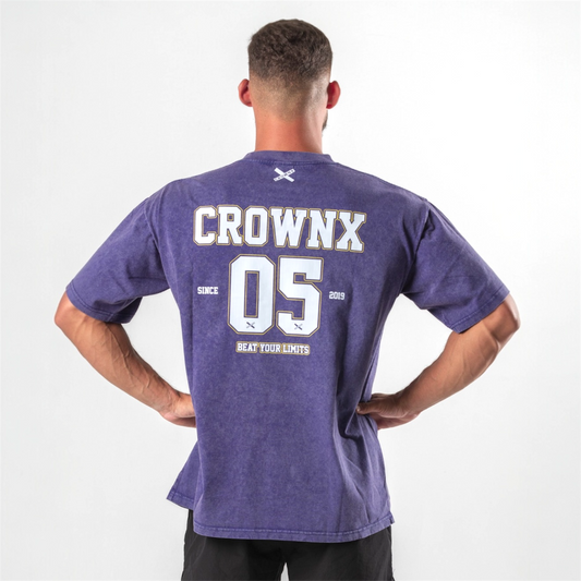Varsity Crownx oversize purple