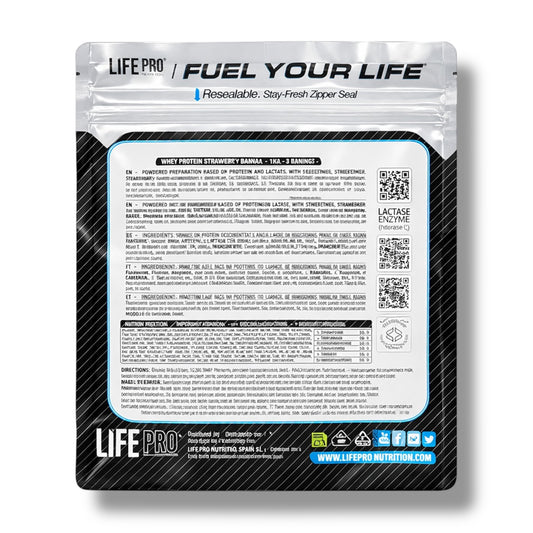 Life Pro WHEY Protein 1 kg | Morango - Banana