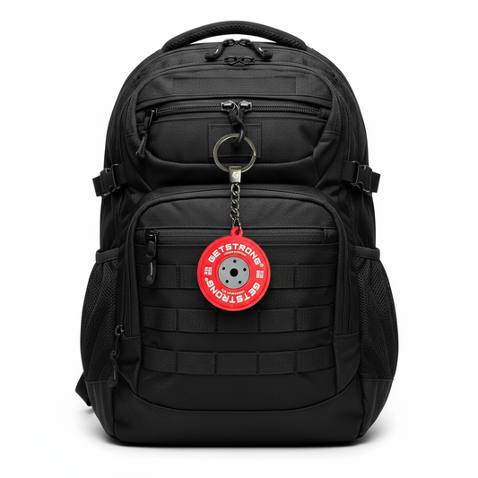 Porta-chaves de disco vermelho de 25 kg