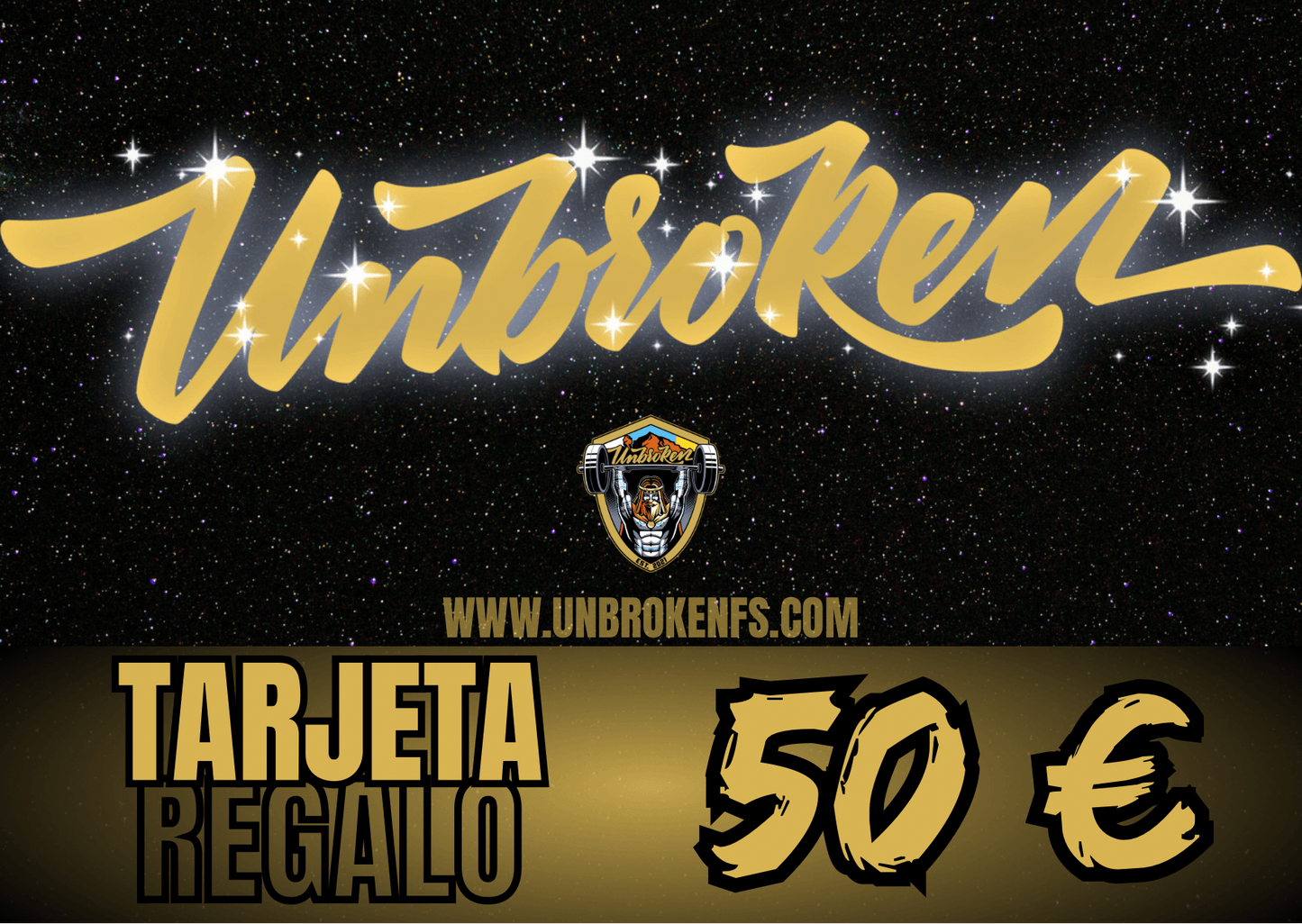 Tarjetas regalo - Unbroken Fitness Shop