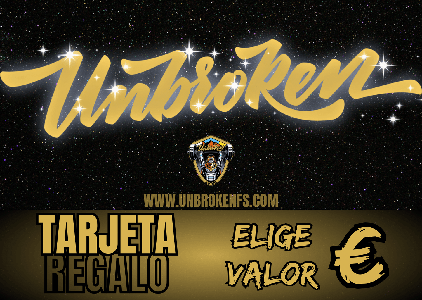 Tarjetas regalo - Unbroken Fitness Shop