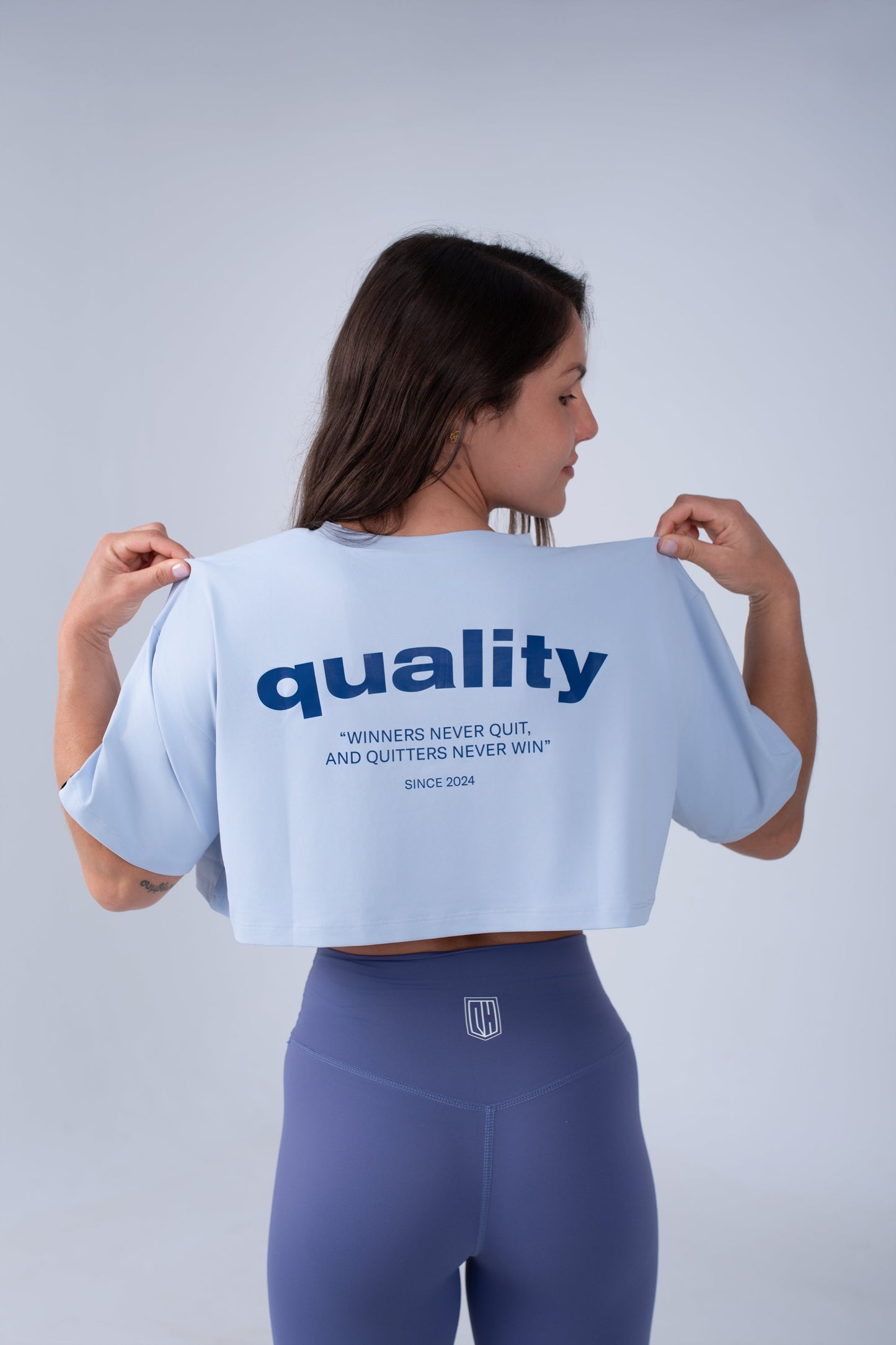 Quality Habits Crop top blue