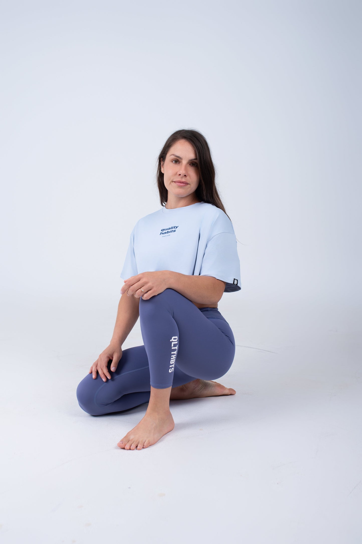 Quality Habits Crop top blue