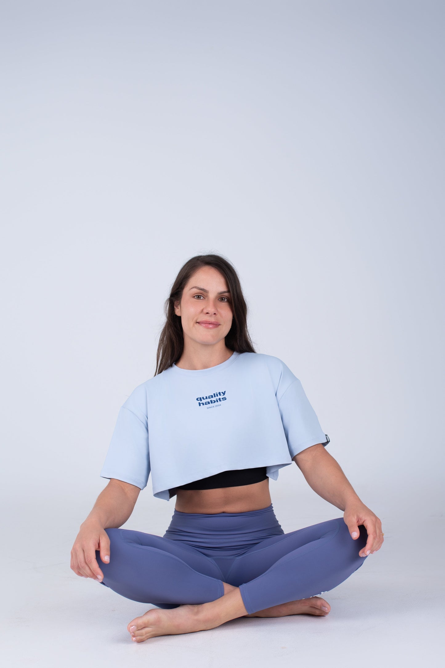 Quality Habits Crop top blue