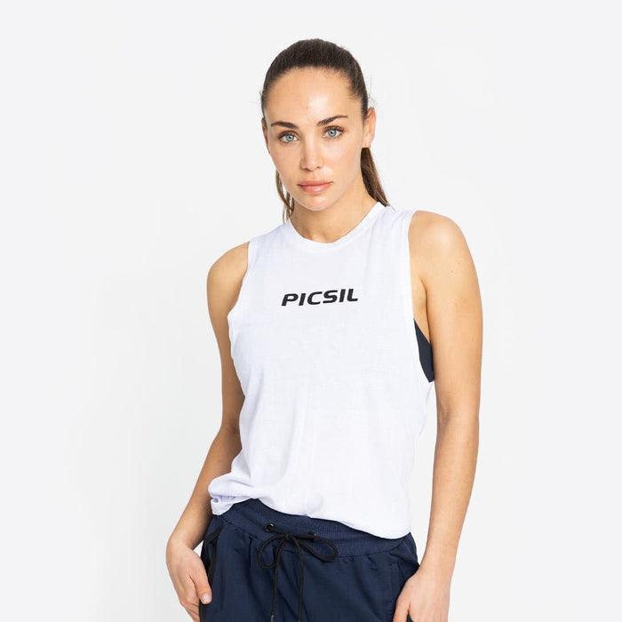 Camisilla Picsil blanca - Unbroken Fitness Shop