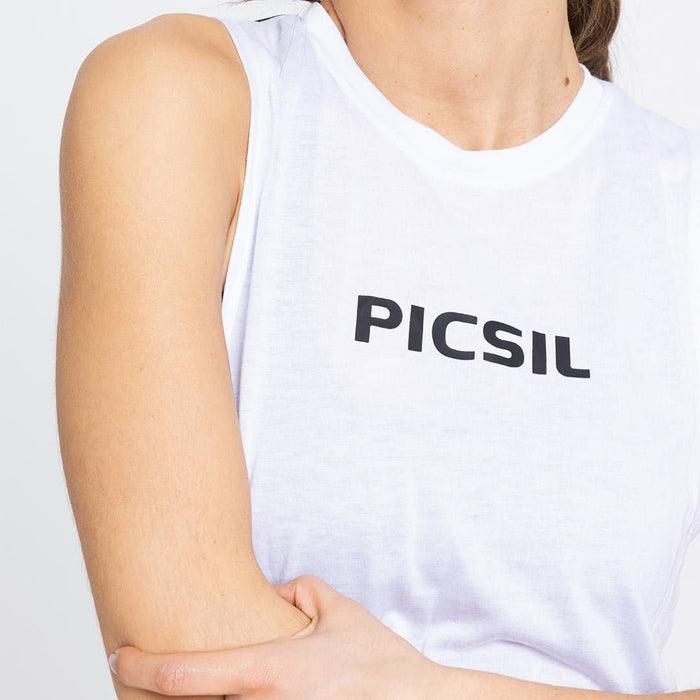 Camisilla Picsil blanca - Unbroken Fitness Shop