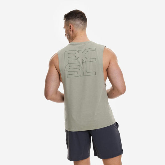 Picsil Tank 0.3 green army - Unbroken Fitness Shop
