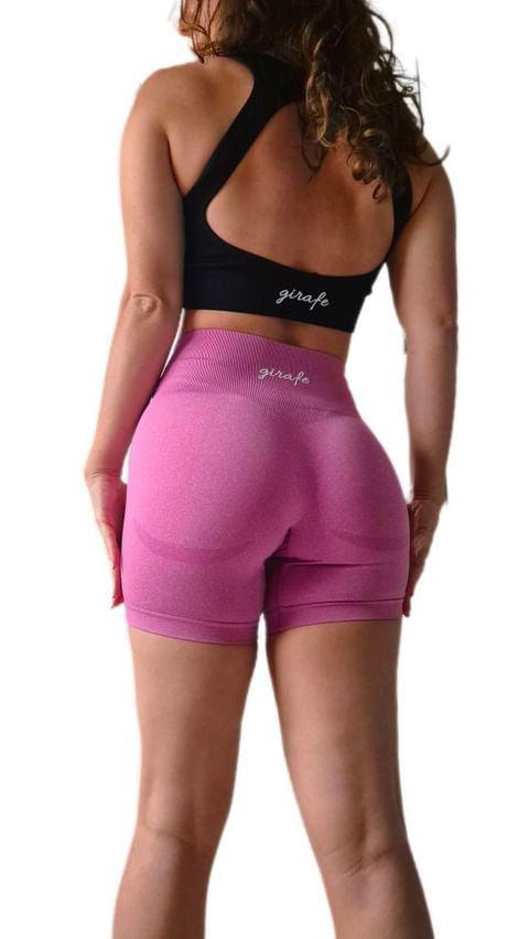 Shorts Push Up Girafe pink - Unbroken Fitness Shop