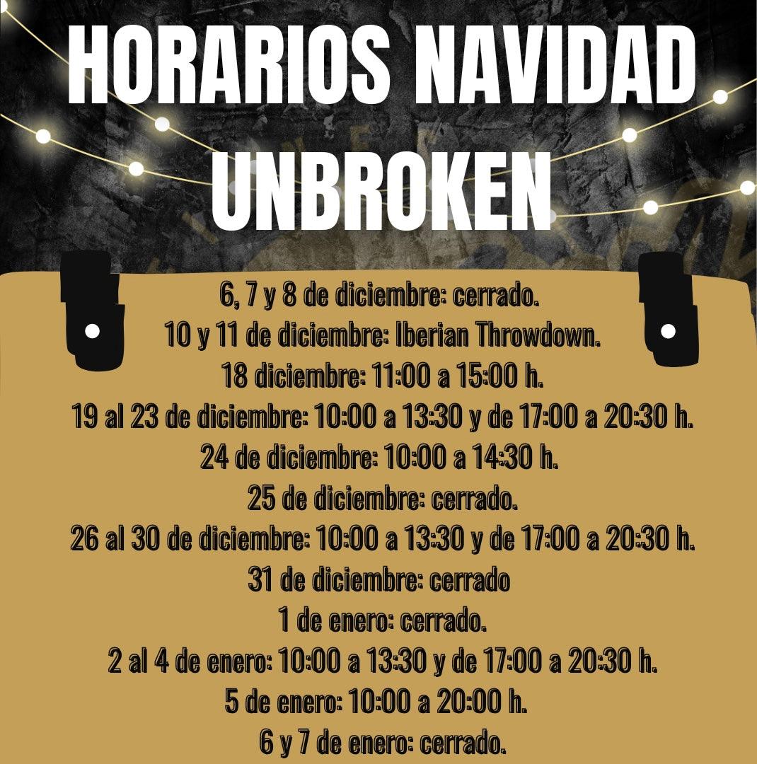 Horarios especiales Navidad 2022 - Unbroken Fitness Shop