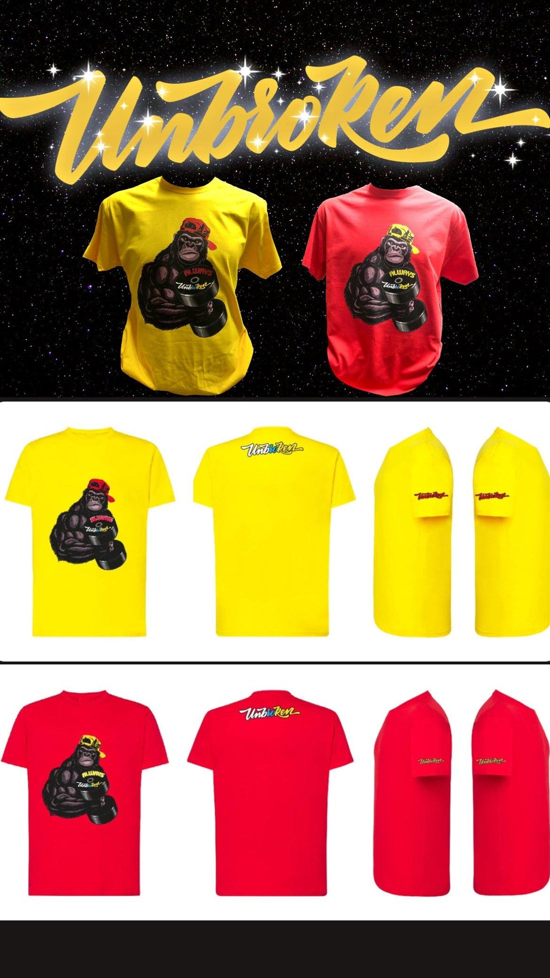Nuevas camisetas Bad Gorilla Unbroken - Unbroken Fitness Shop