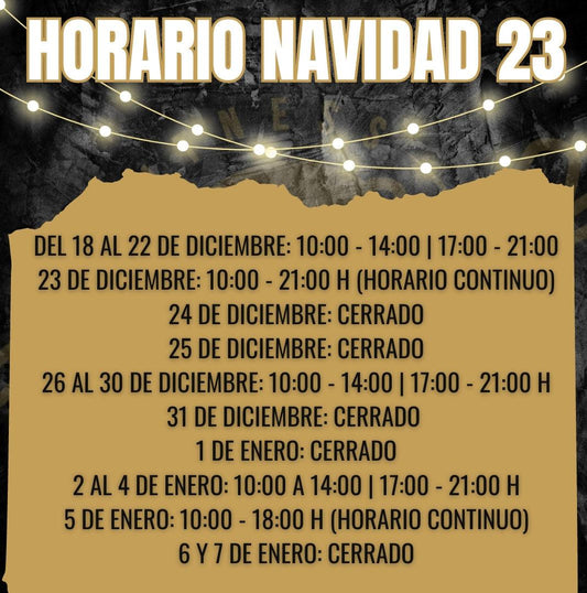 Horario de Navidad 2023 - Unbroken Fitness Shop