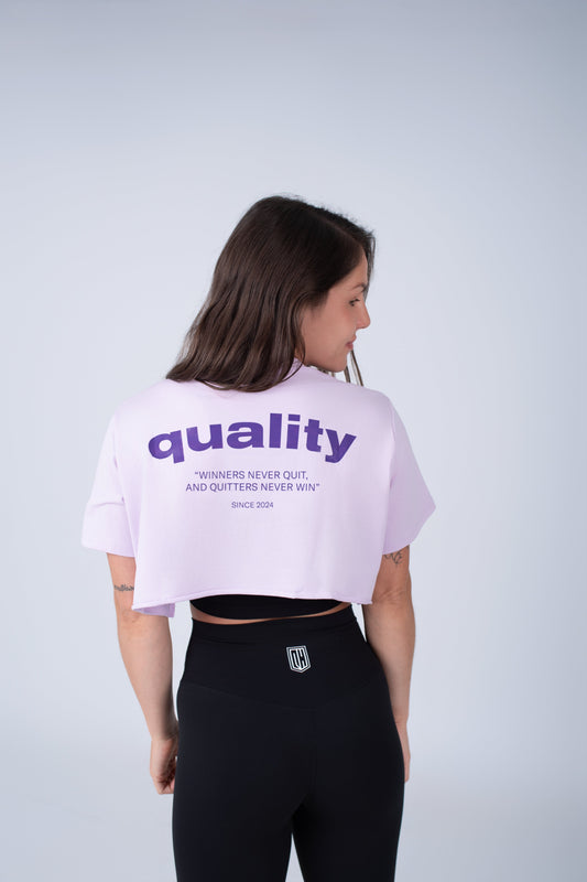 Quality Habits Crop top violeta