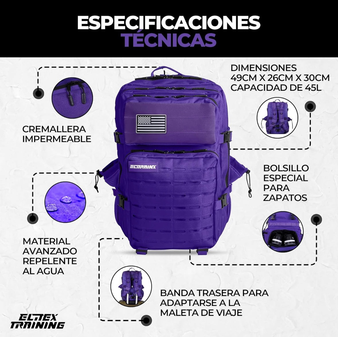 Elitex purple V2 All In 45 L
