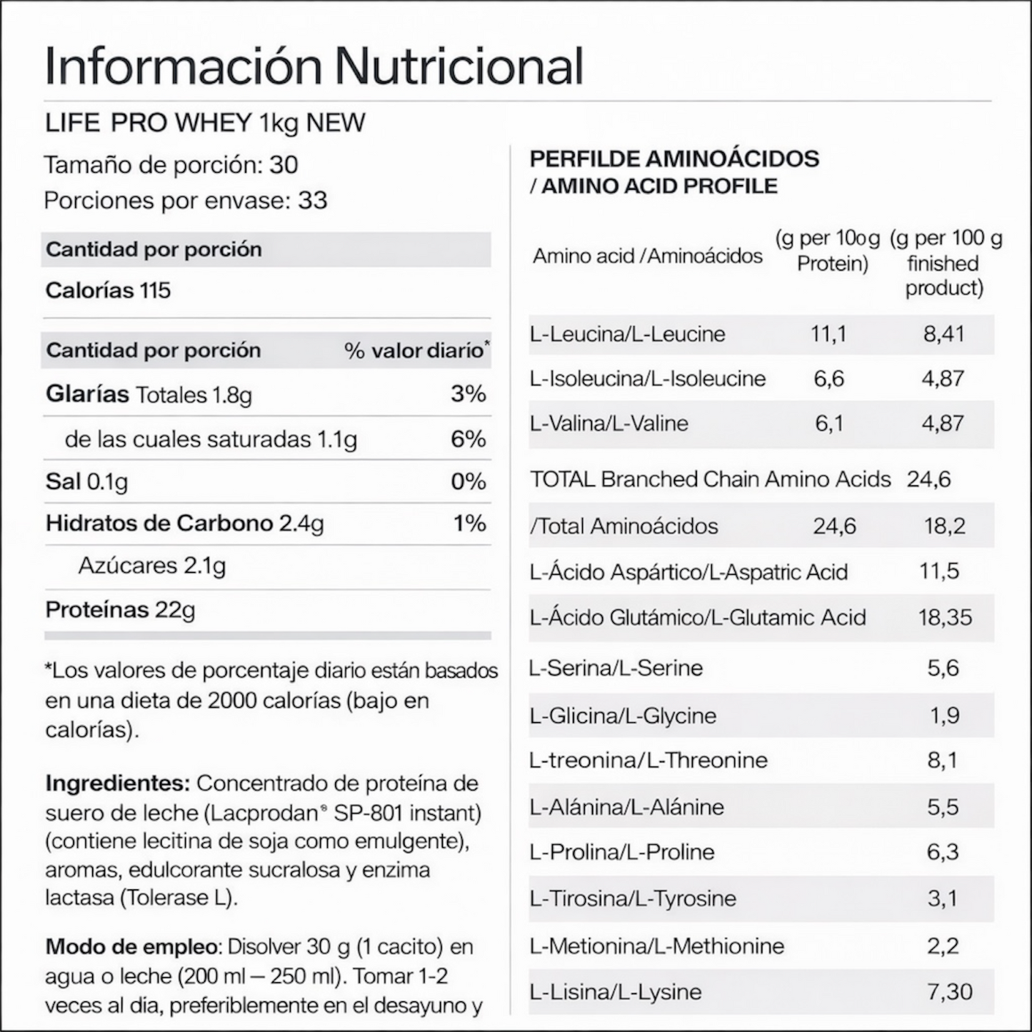 Life Pro WHEY Protein 1 kg | Stracciatella
