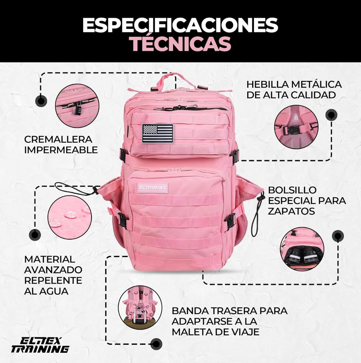 Elitex rosa V2 All In 45 L
