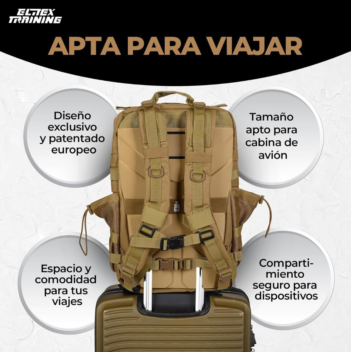 Elitex khaki V2 All In 45 L