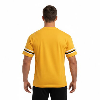 Musculação oversize dourada