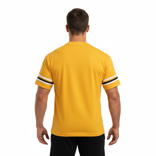 Musculação oversize dourada