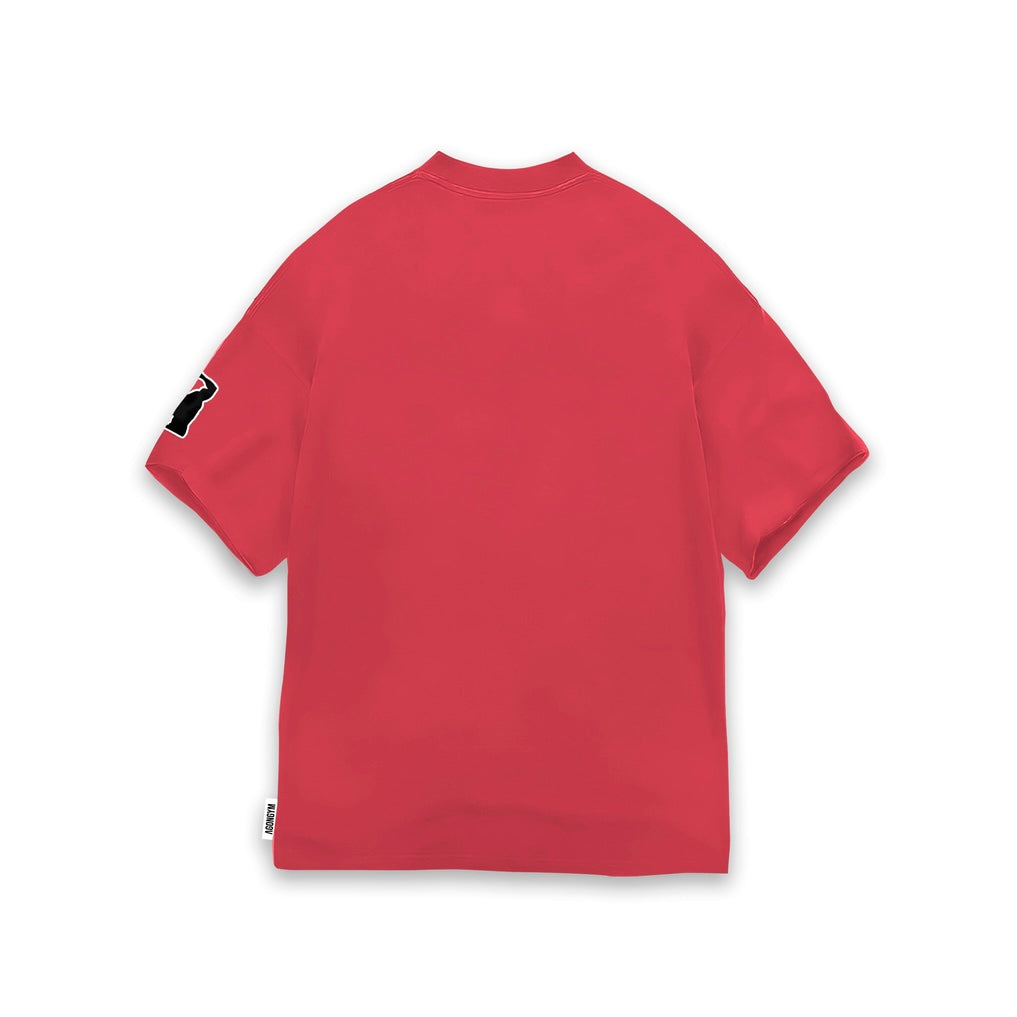 Muscle Giants oversize washed red