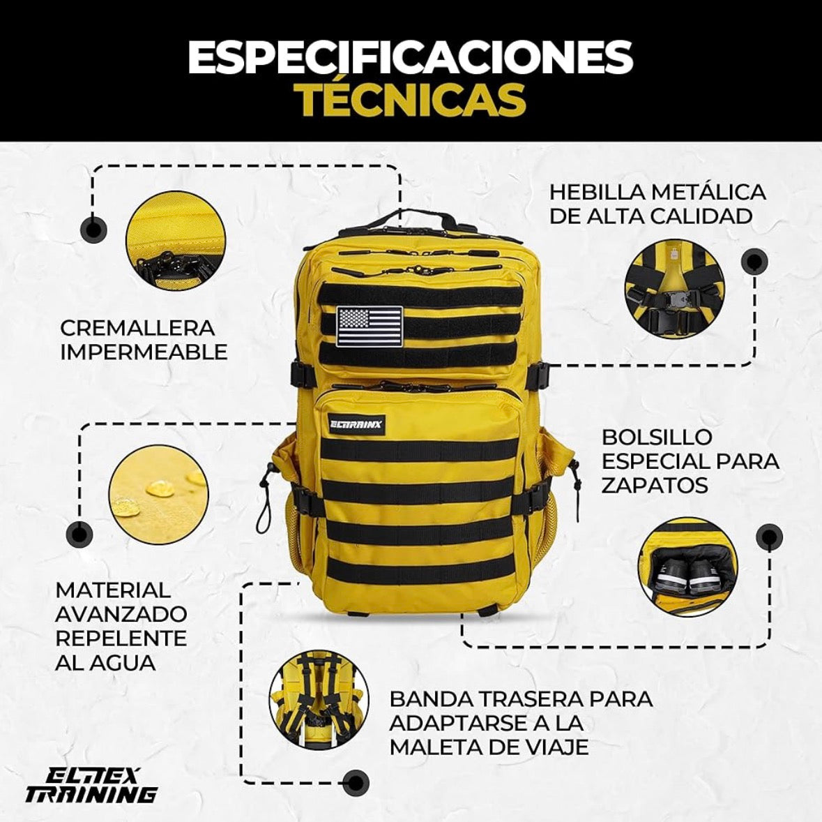 Elitex amarelo V1 All In 45 L