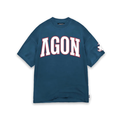 Muscle Giants oversize washed blue