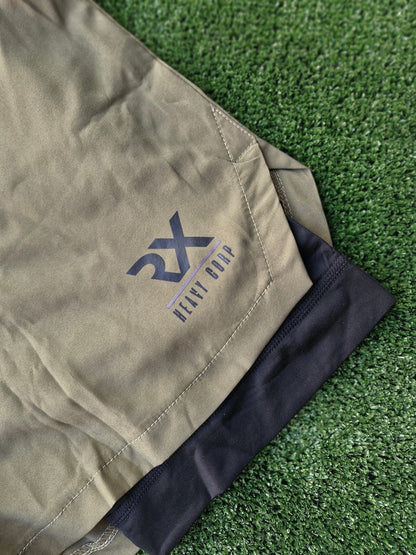 Pantalón corto malla RX verde militar