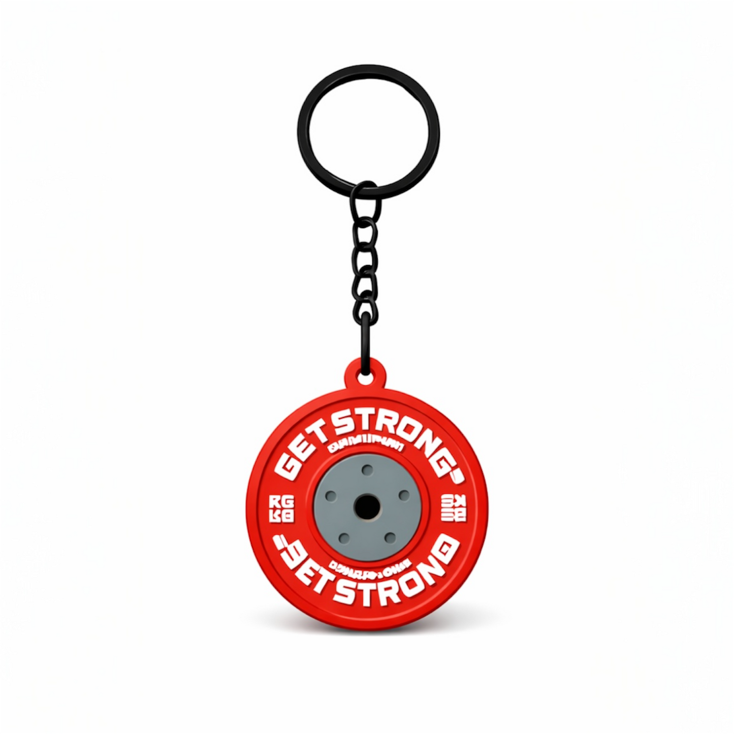 Porta-chaves de disco vermelho de 25 kg
