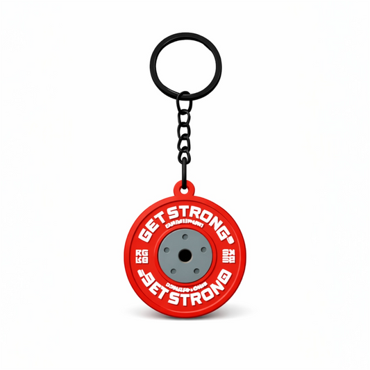 Porta-chaves de disco vermelho de 25 kg