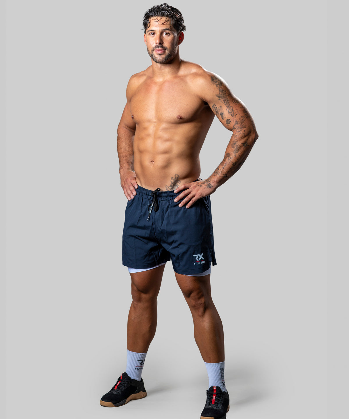 Pantalón corto malla RX azul