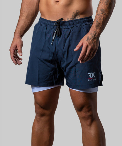Pantalón corto malla RX azul