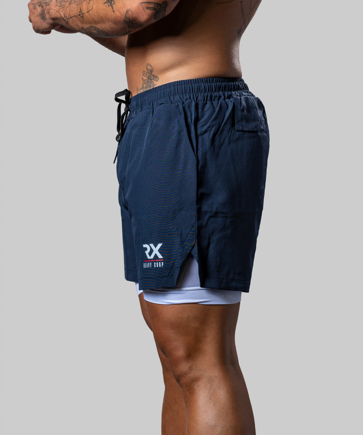 Pantalón corto malla RX azul