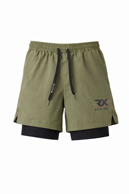 Pantalón corto malla RX verde militar