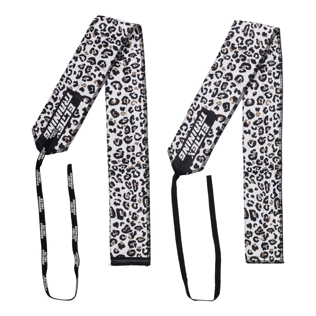 Muñequeras Leopardo blanco