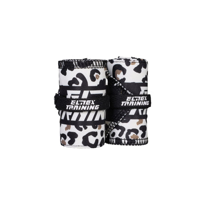 Muñequeras Leopardo blanco