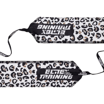 Muñequeras Leopardo blanco