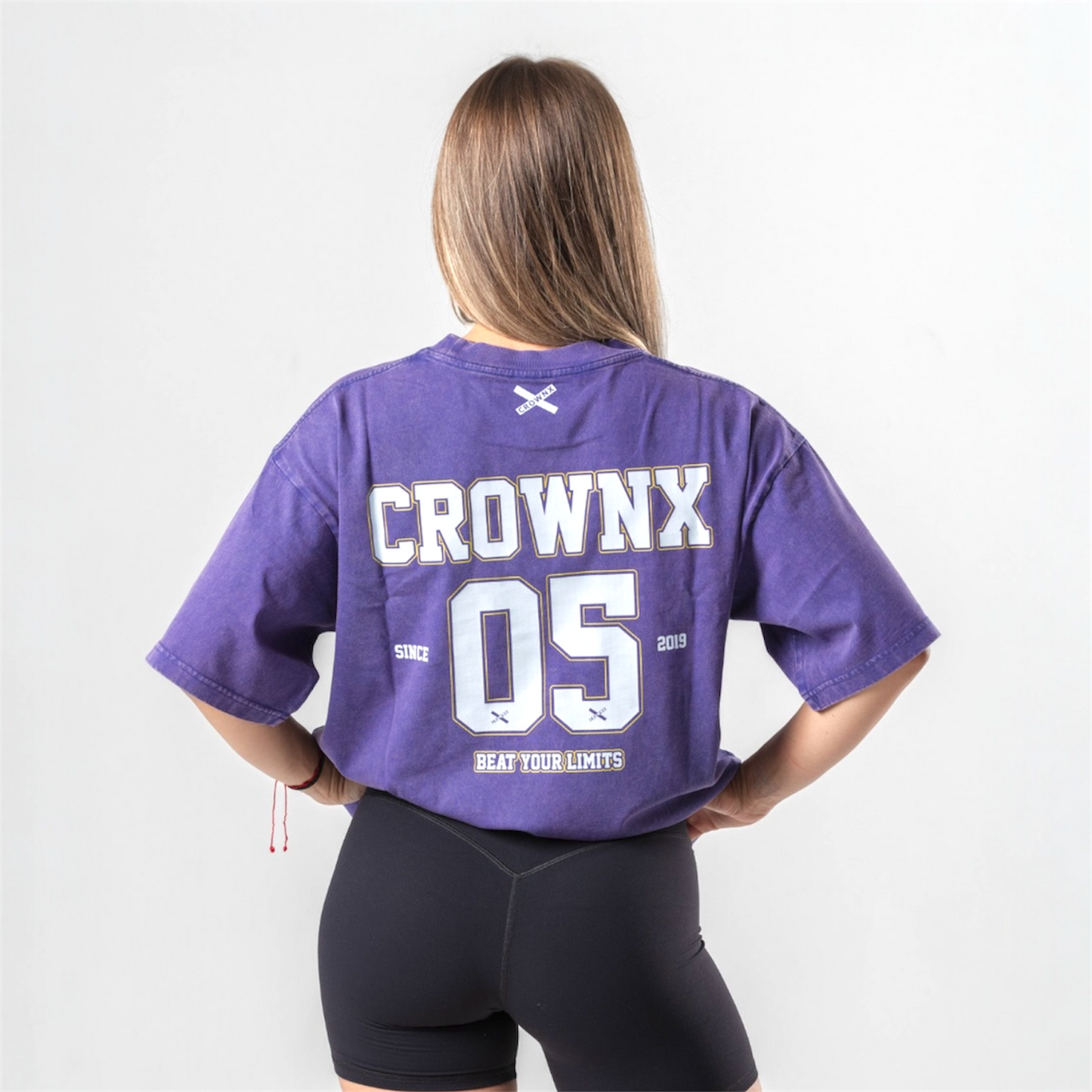 Varsity Crownx oversize purple