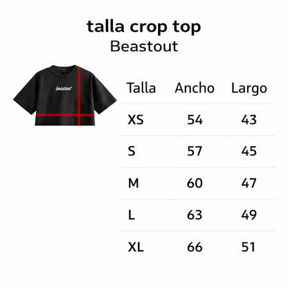 BeastOut crop top oversize