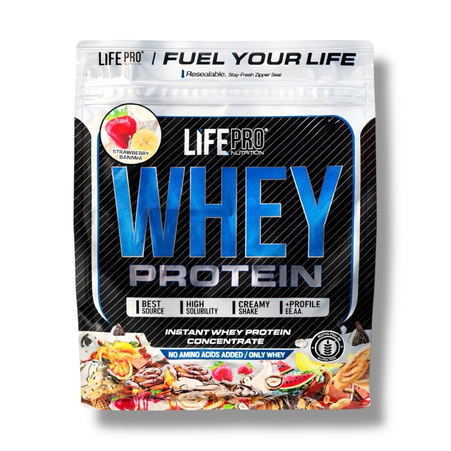 Life Pro WHEY Protein 1 kg | Fresa - plátano