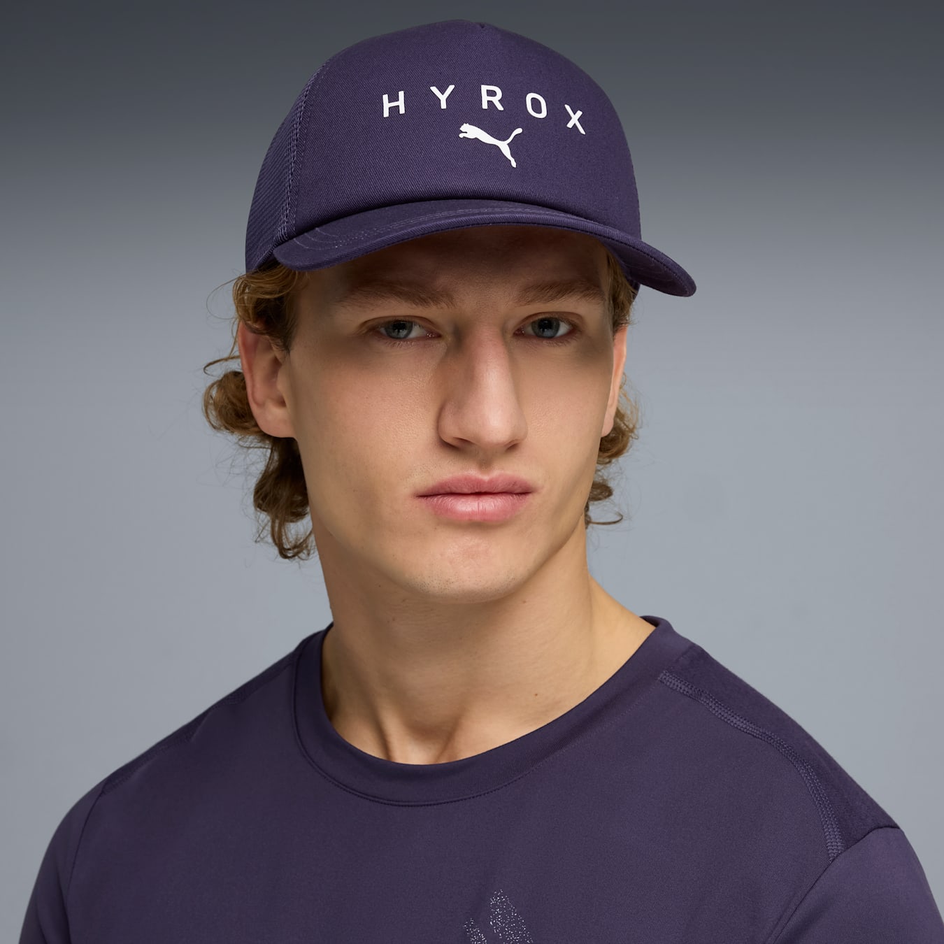 Trucker Cap violeta Puma x Hyrox