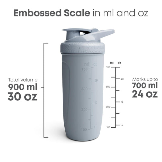 Mezclador shaker acero SmartShake 900 ml - Unbroken Fitness Shop