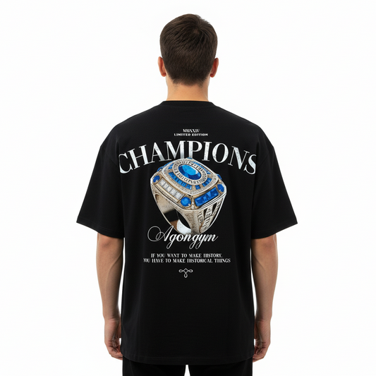Campeões oversize preto